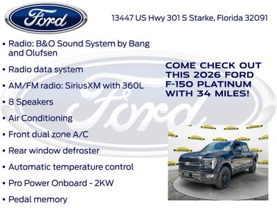 2026 Ford F-150 Platinum 702A