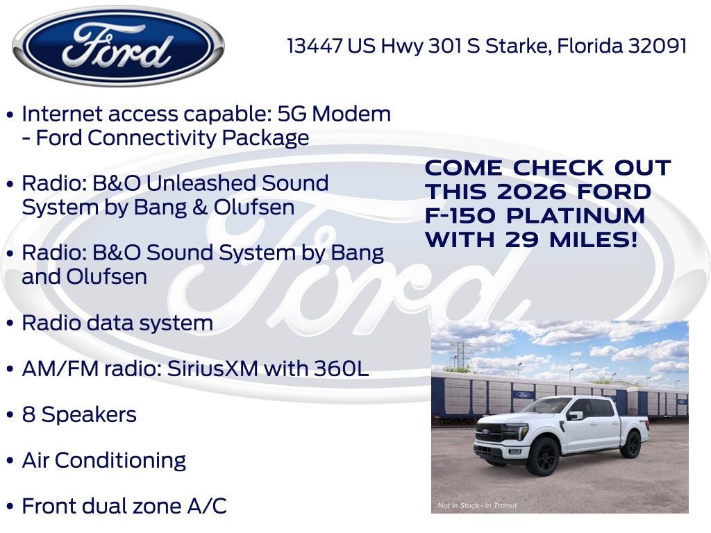 2026 Ford F-150 Platinum 702A