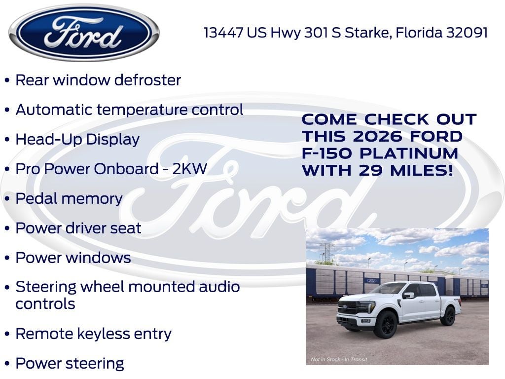 2026 Ford F-150 Platinum 702A
