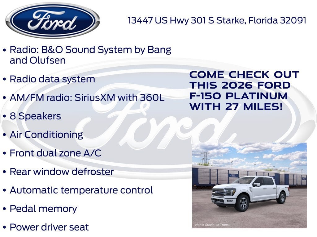 2026 Ford F-150 Platinum 701A