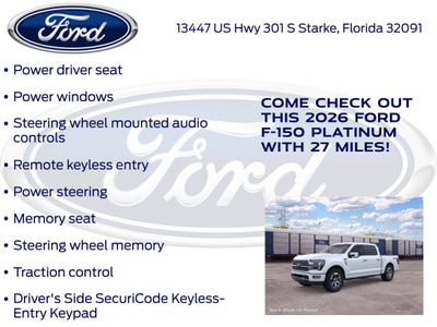 2026 Ford F-150 Platinum 701A