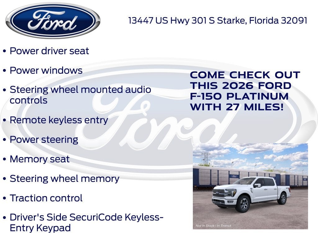 2026 Ford F-150 Platinum 701A