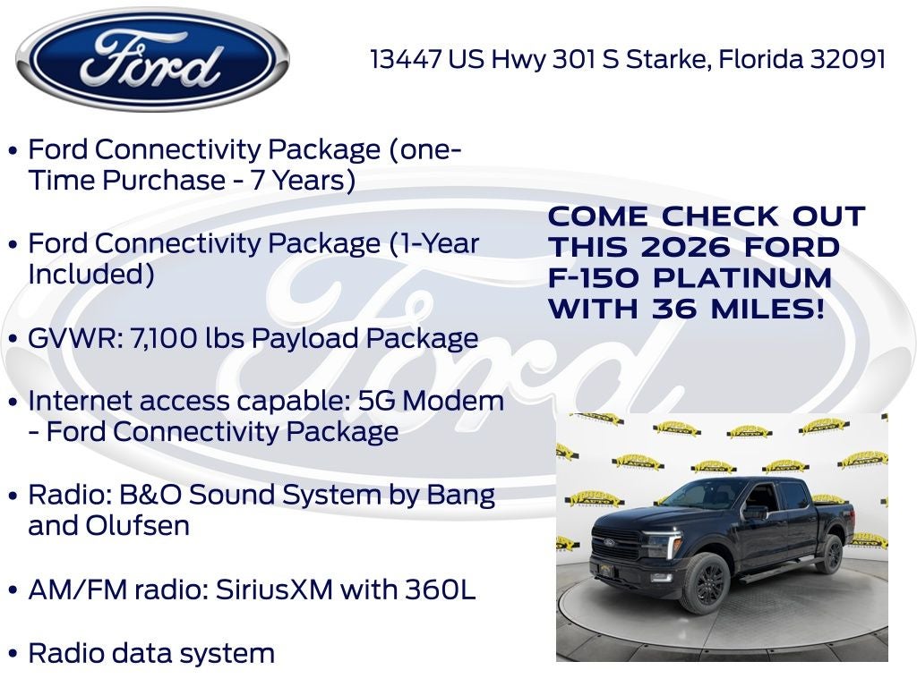 2026 Ford F-150 Platinum 701A