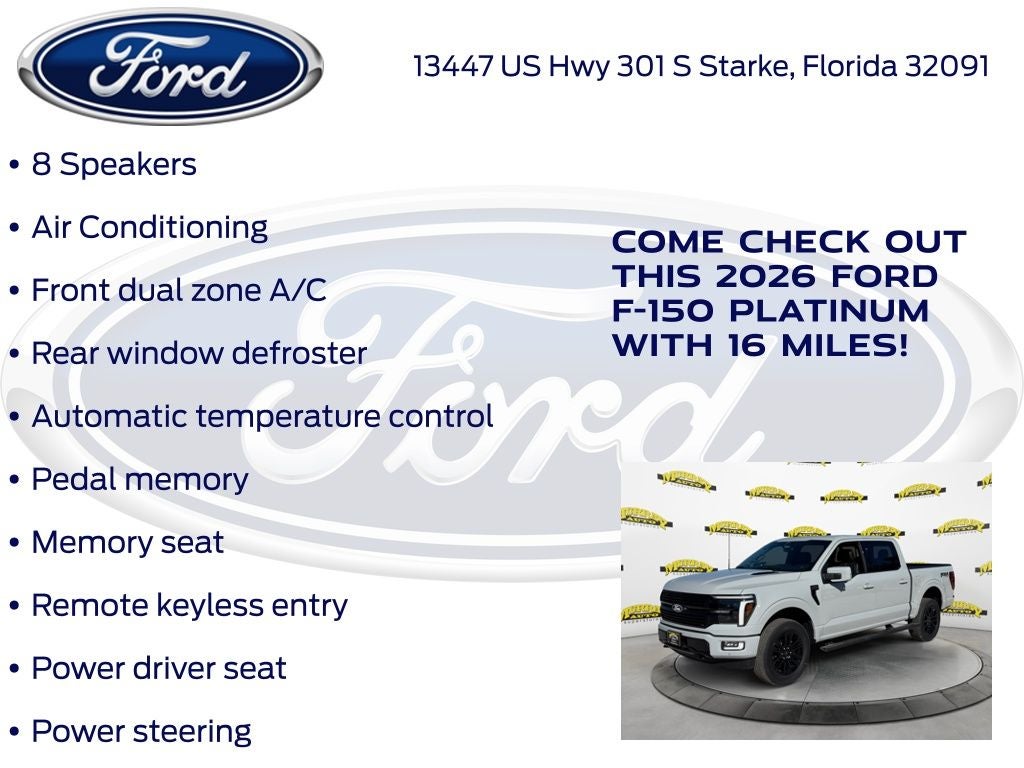 2026 Ford F-150 Platinum 701A