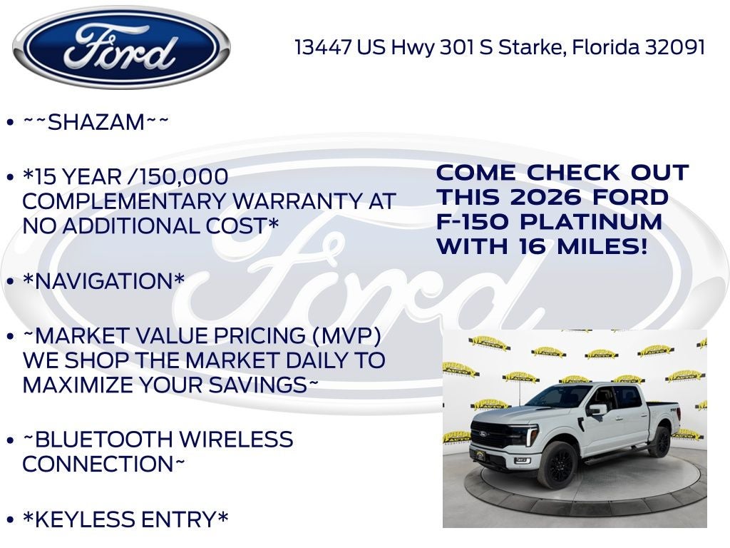 2026 Ford F-150 Platinum 701A