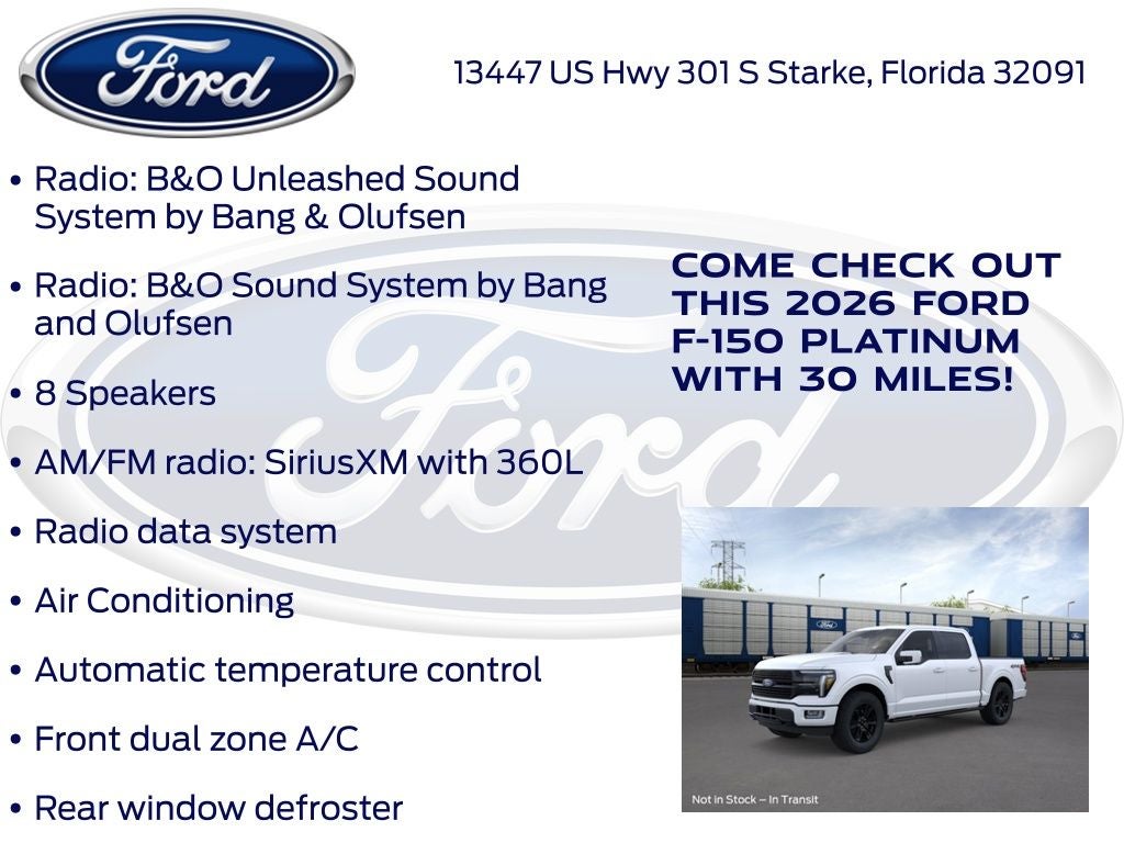 2026 Ford F-150 Platinum 702A