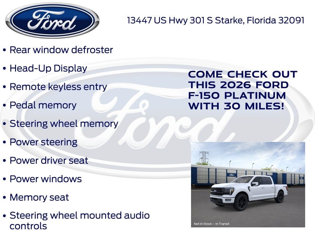 2026 Ford F-150 Platinum 702A