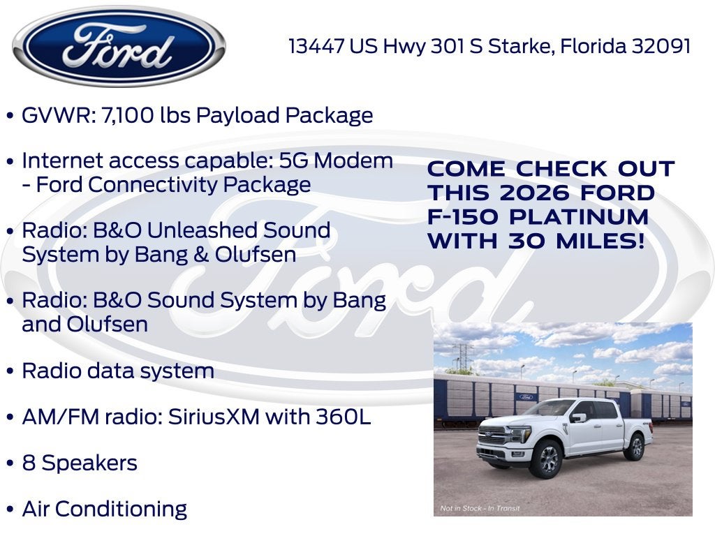 2026 Ford F-150 Platinum 702A