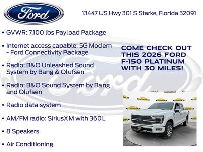 2026 Ford F-150 Platinum 702A
