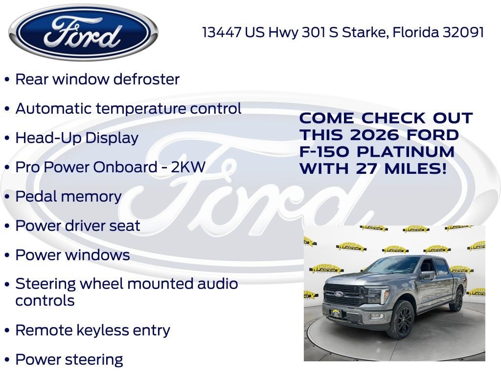 2026 Ford F-150 Platinum 702A
