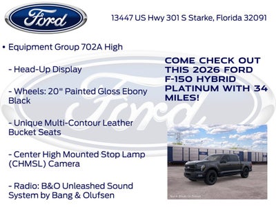 2026 Ford F-150 Platinum 702A