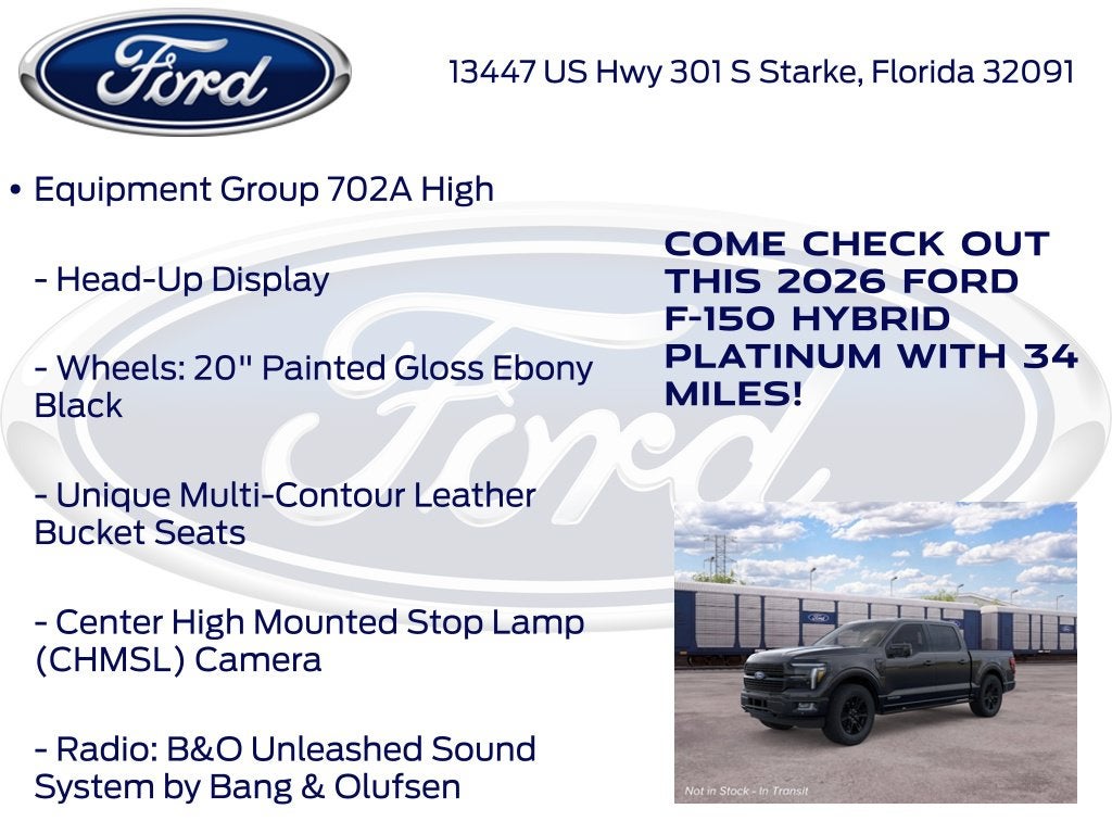 2026 Ford F-150 Platinum 702A