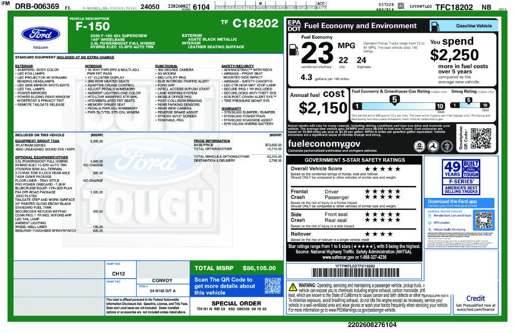 2026 Ford F-150 Platinum 702A