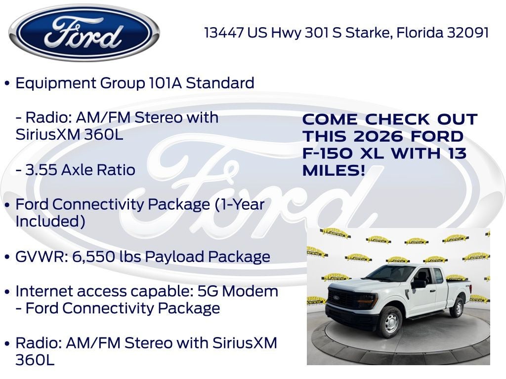 2026 Ford F-150 XL 101A