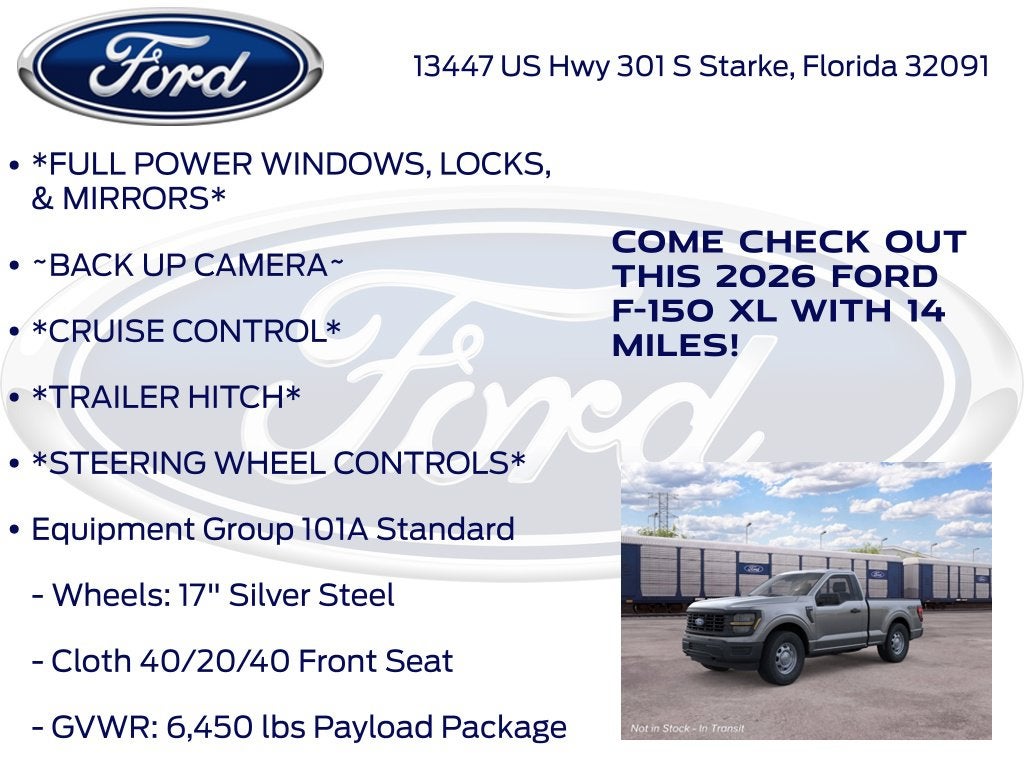 2026 Ford F-150 XL 101A