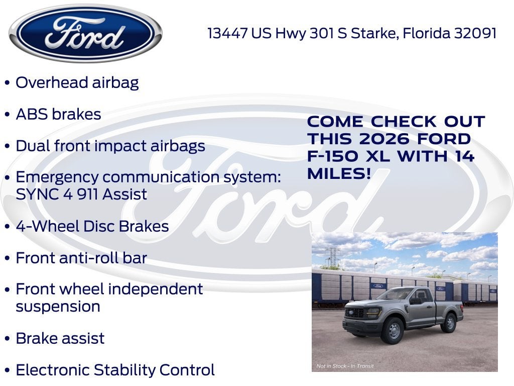 2026 Ford F-150 XL 101A