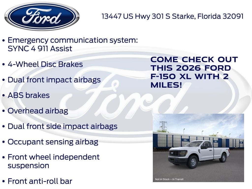 2026 Ford F-150 XL 101A