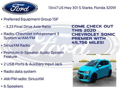 2020 Chevrolet Sonic Premier