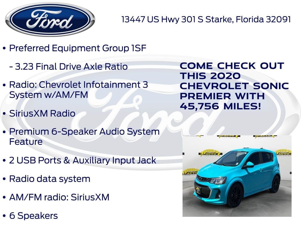 2020 Chevrolet Sonic Premier