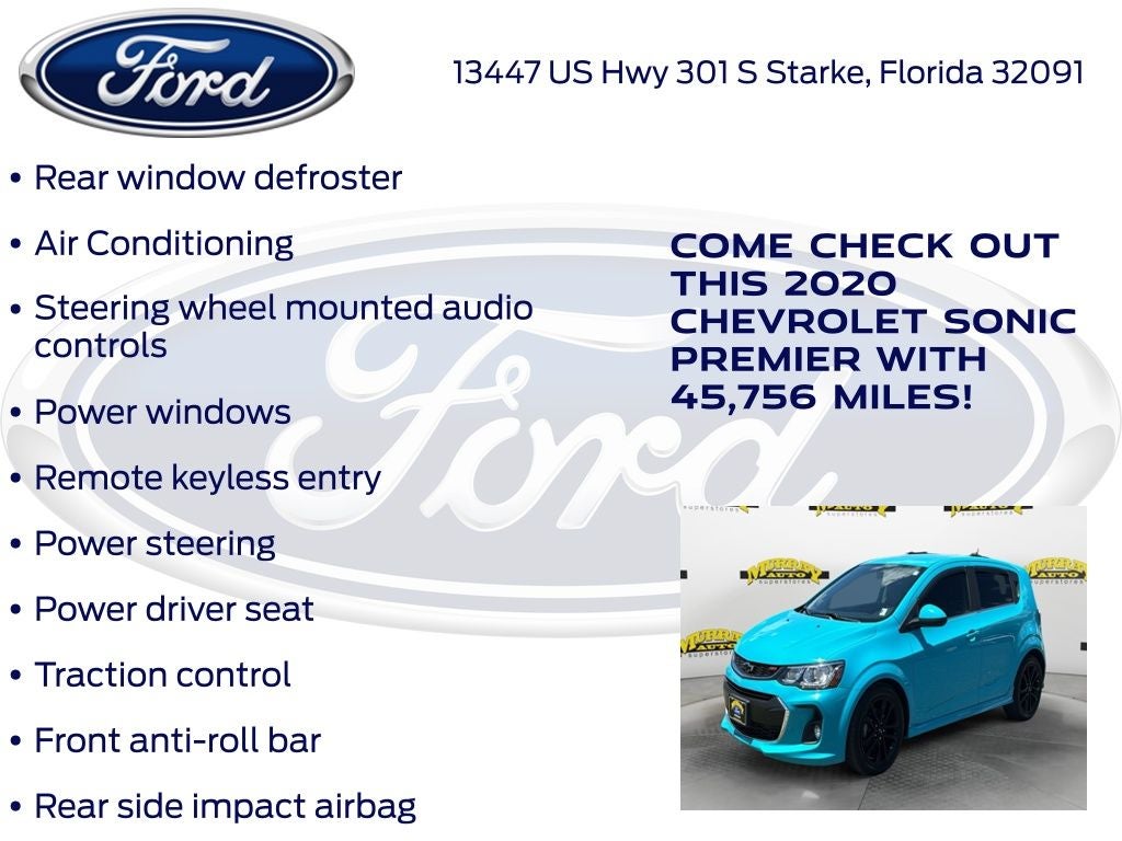 2020 Chevrolet Sonic Premier