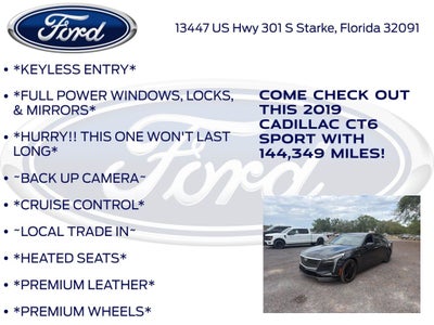 2019 Cadillac CT6 3.0L Twin Turbo Sport