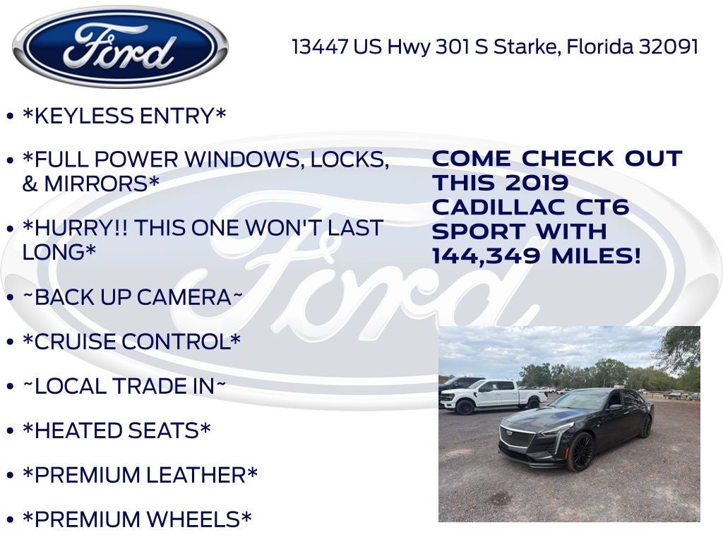 2019 Cadillac CT6 3.0L Twin Turbo Sport