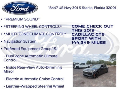 2019 Cadillac CT6 3.0L Twin Turbo Sport