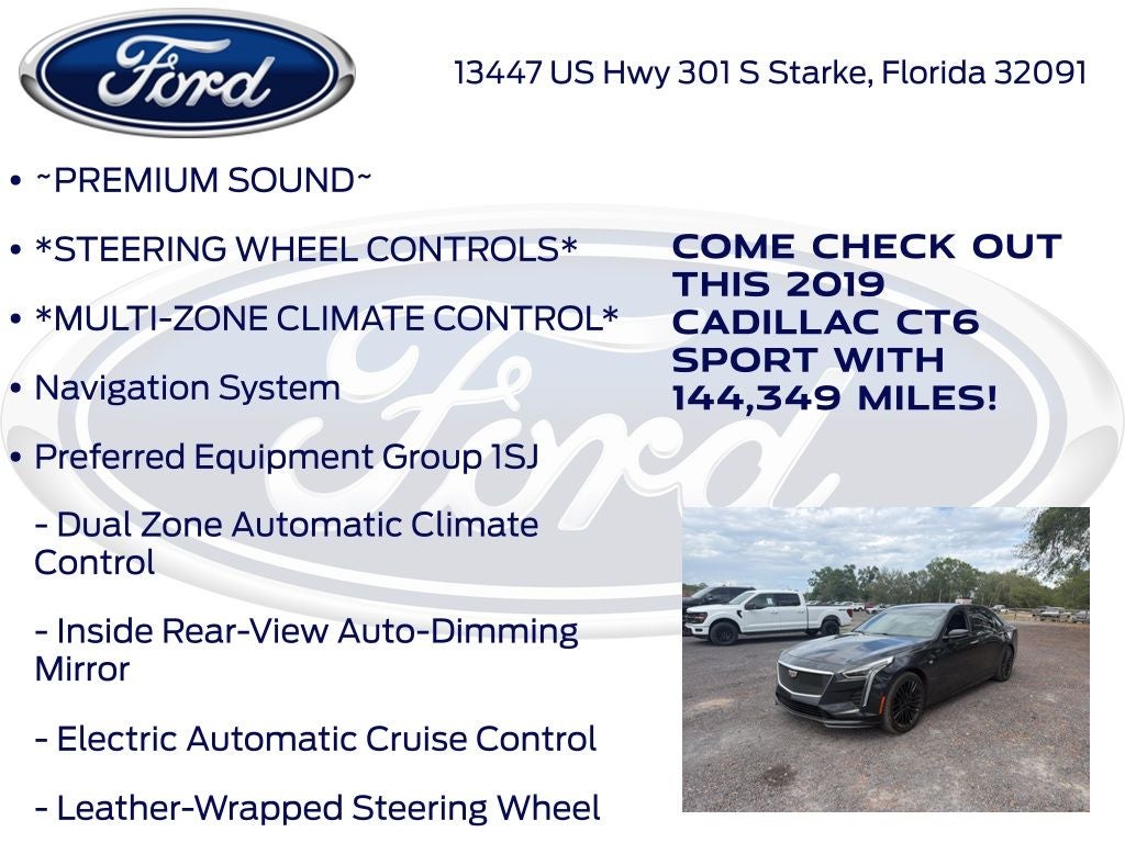 2019 Cadillac CT6 3.0L Twin Turbo Sport