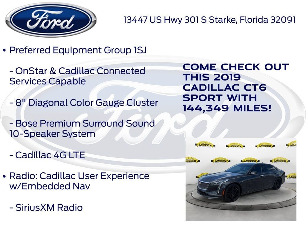 2019 Cadillac CT6 3.0L Twin Turbo Sport