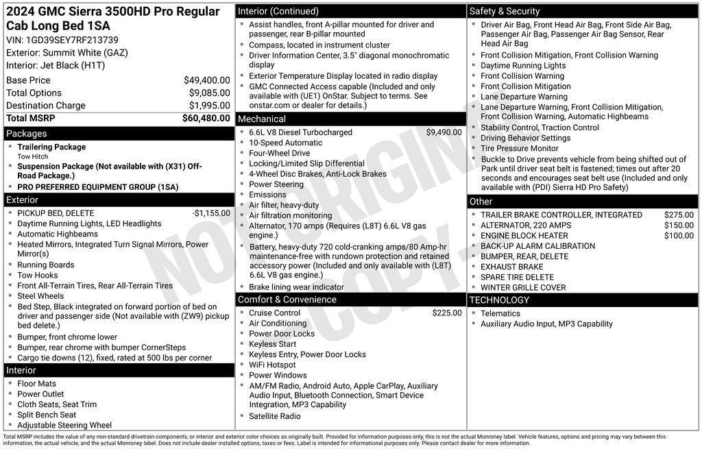 2024 GMC Sierra 3500HD Pro