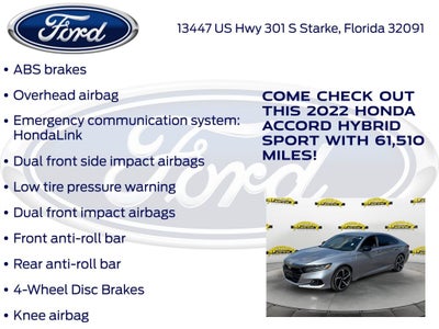 2022 Honda Accord Hybrid Sport