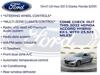 2022 Honda Accord Hybrid EX-L