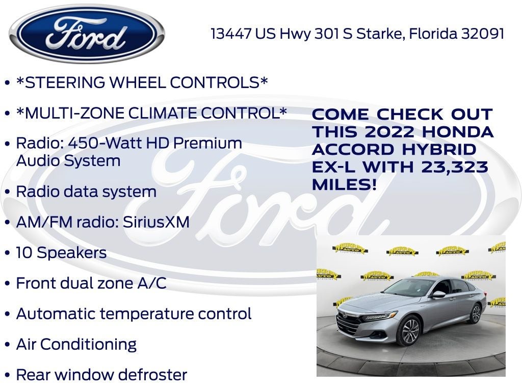 2022 Honda Accord Hybrid EX-L