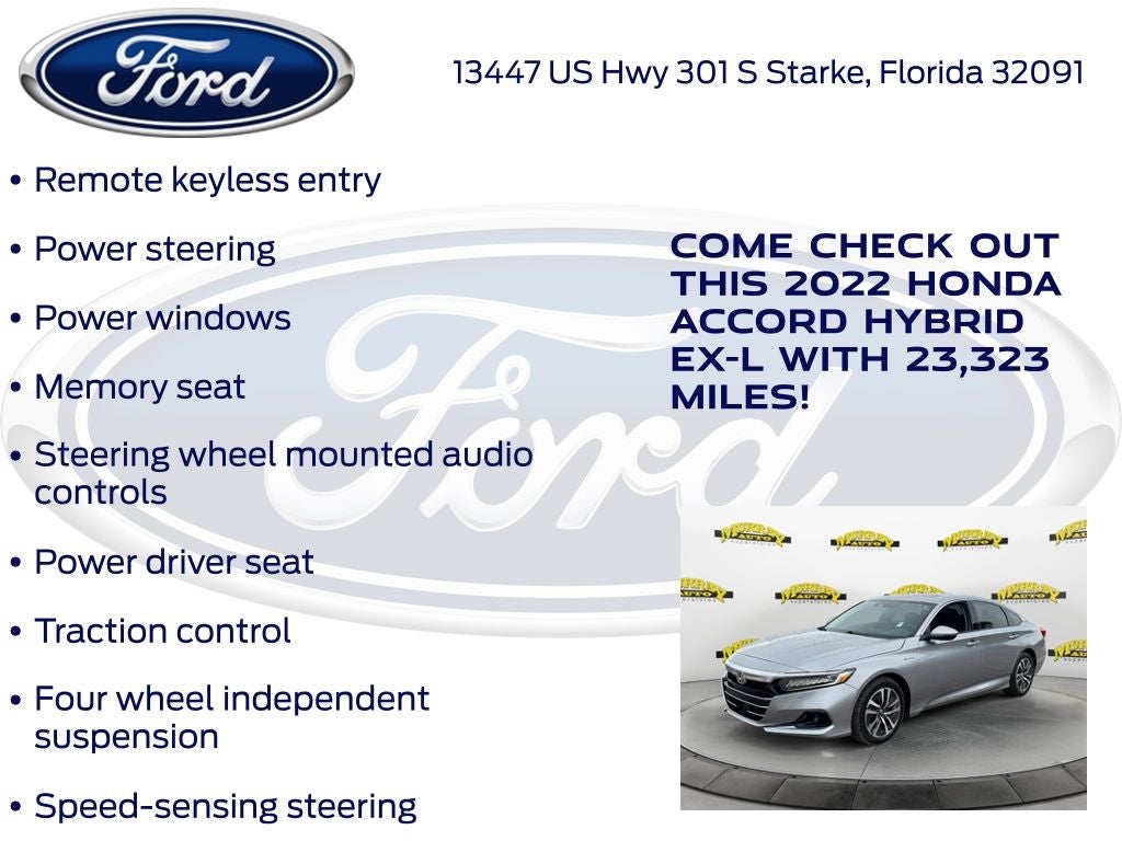 2022 Honda Accord Hybrid EX-L