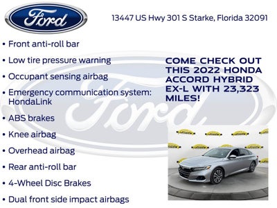 2022 Honda Accord Hybrid EX-L