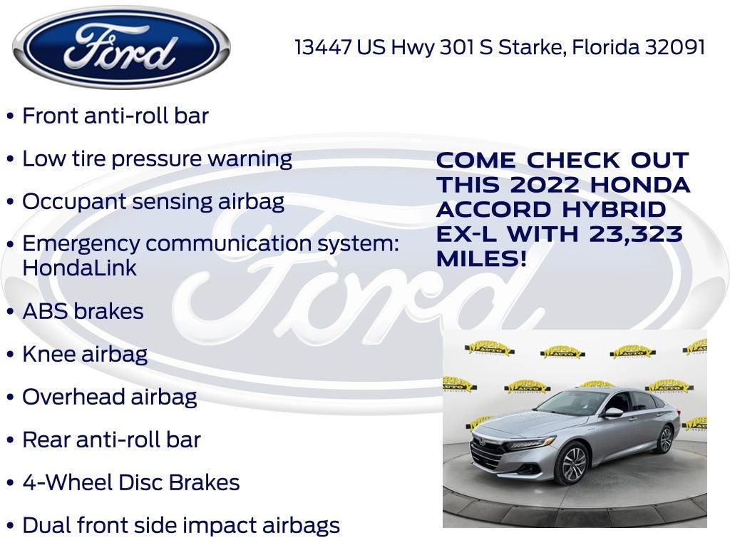 2022 Honda Accord Hybrid EX-L