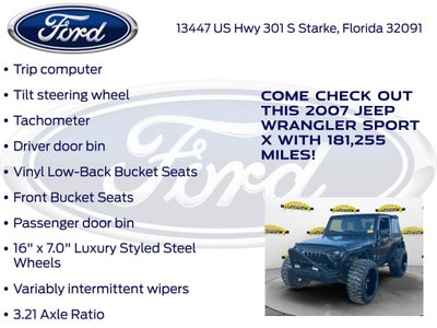 2007 Jeep Wrangler X