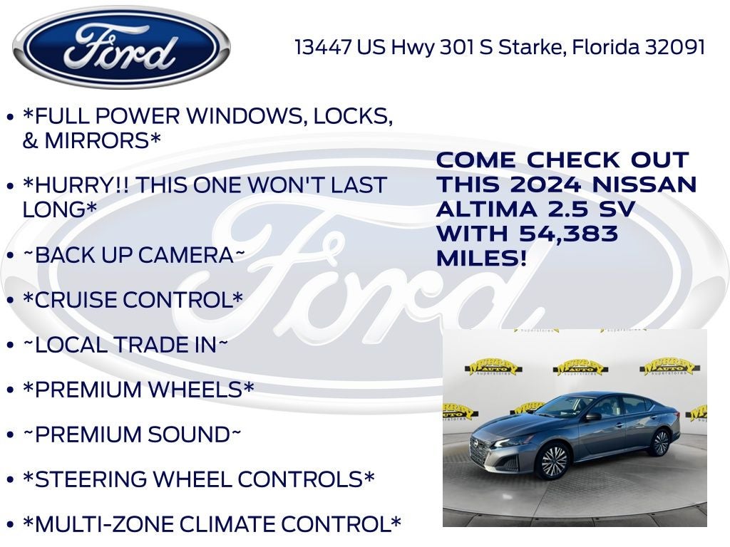 2024 Nissan Altima 2.5 SV