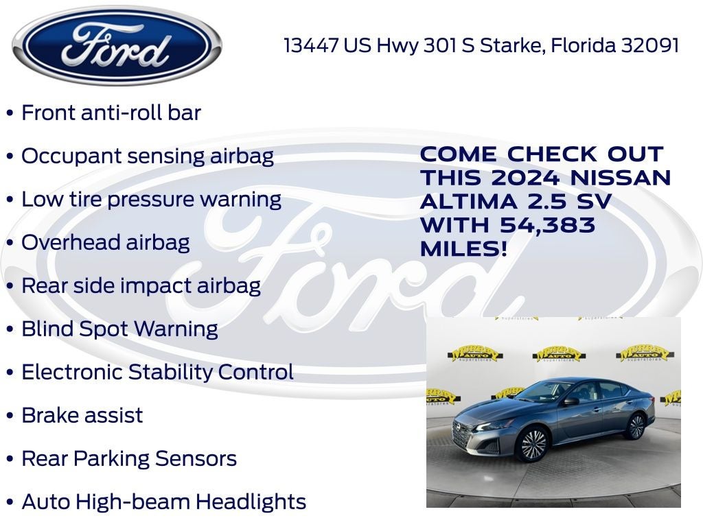 2024 Nissan Altima 2.5 SV