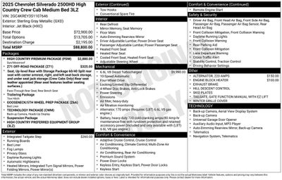 2025 Chevrolet Silverado 2500HD High Country