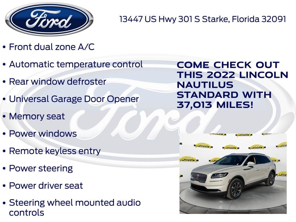 2022 Lincoln Nautilus Standard
