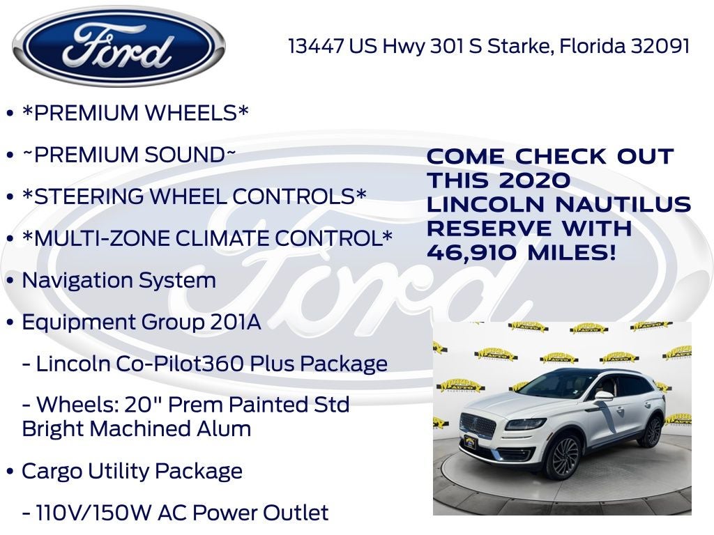 2020 Lincoln Nautilus Reserve