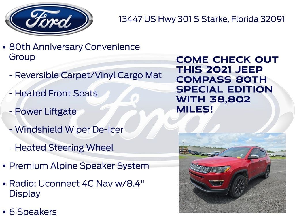 2021 Jeep Compass 80th Special Edition