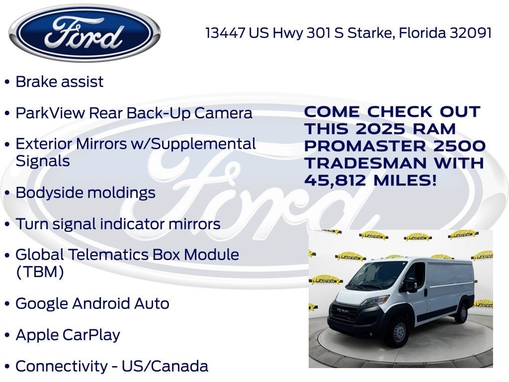 2025 RAM ProMaster 2500 Base