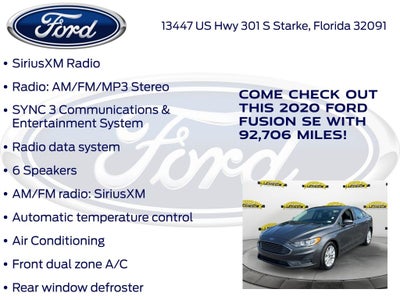 2020 Ford Fusion SE
