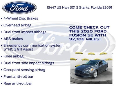 2020 Ford Fusion SE