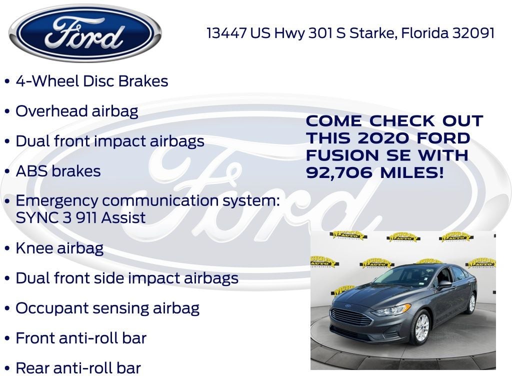 2020 Ford Fusion SE