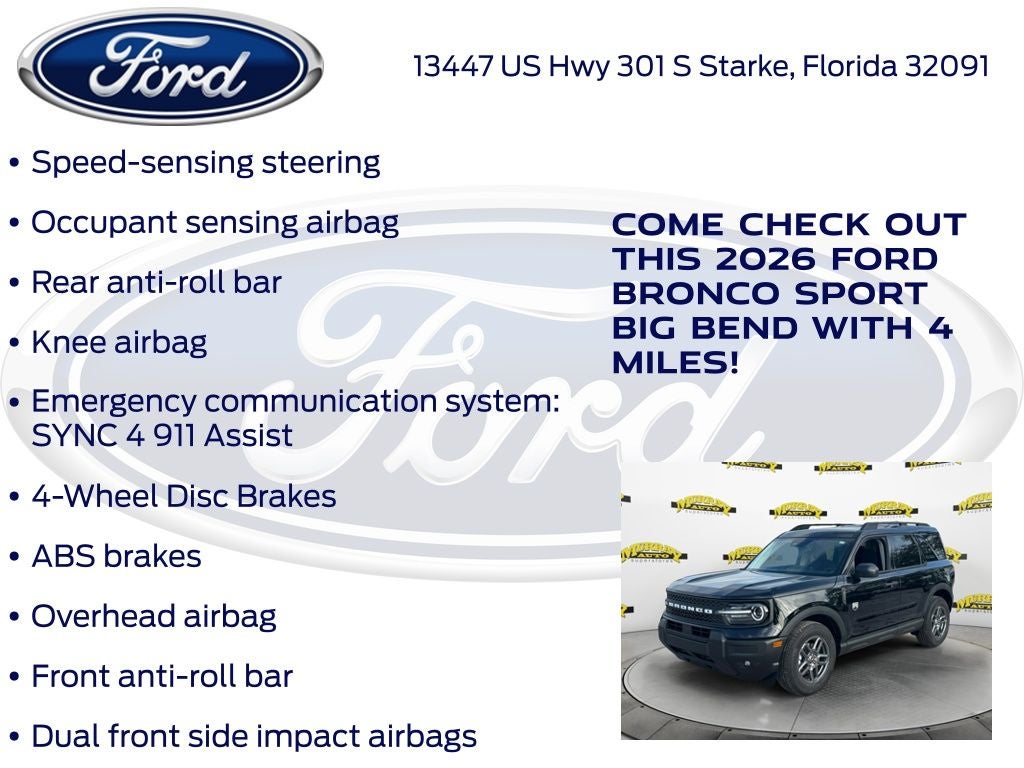 2026 Ford Bronco Sport Big Bend 200A