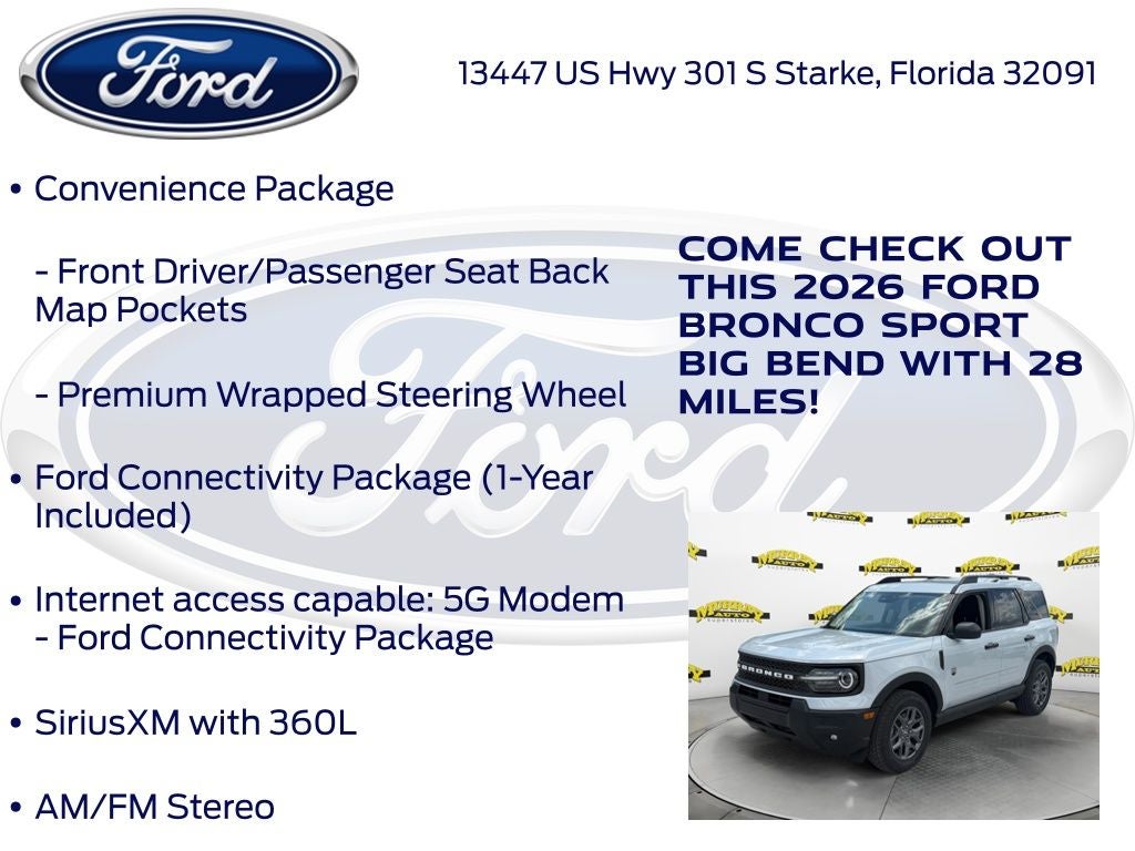 2026 Ford Bronco Sport Big Bend 200A