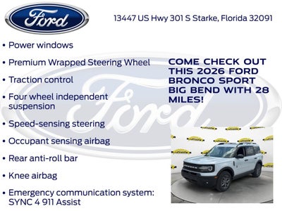2026 Ford Bronco Sport Big Bend 200A